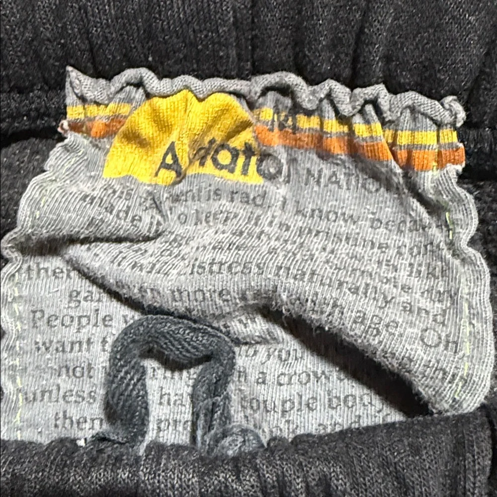 Aviator Nation Bolt Repeat Sweatpants Charcoal White Bolt Patches Women’s Medium - Picture 4 of 6